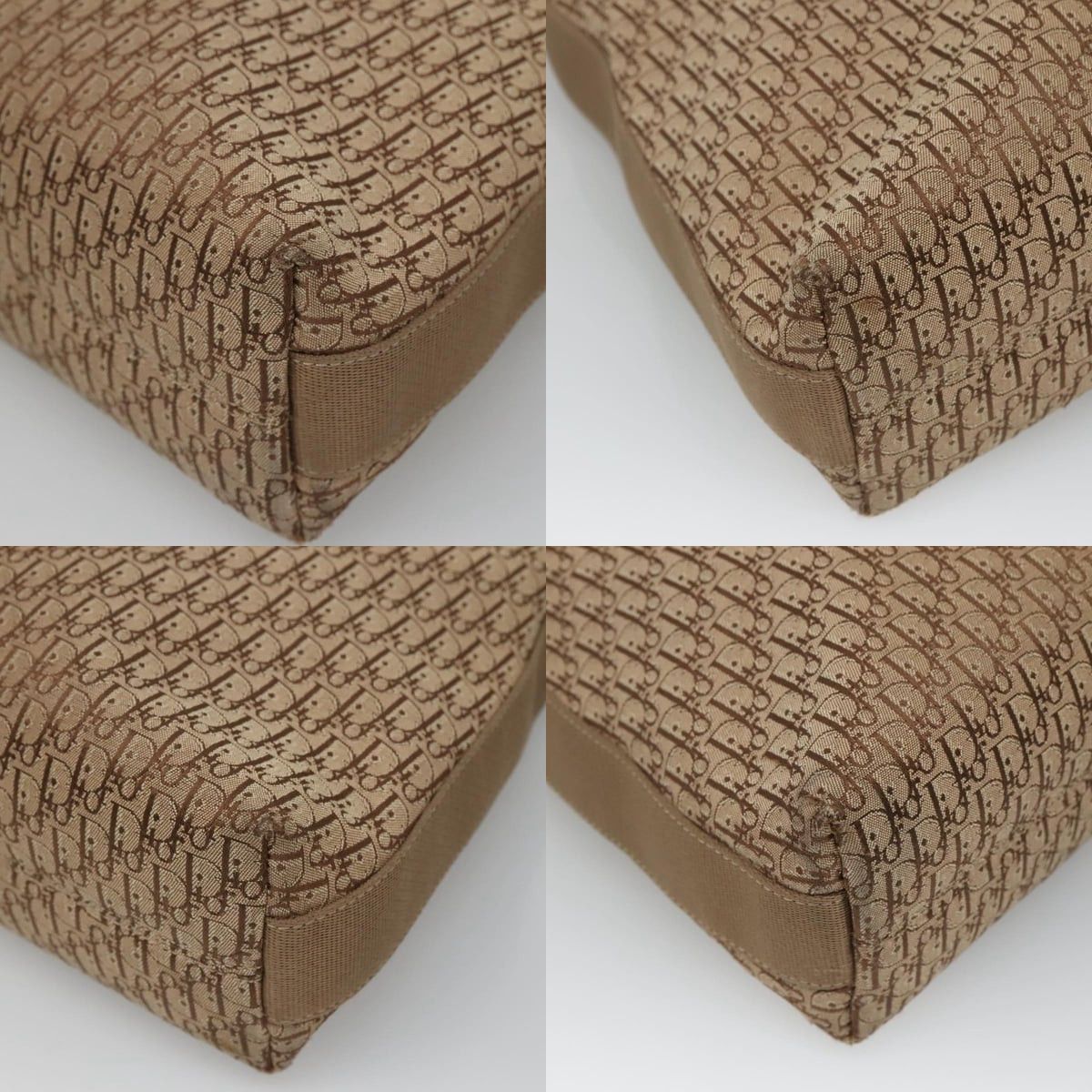 Dior DIOR Trotter Canvas Shoulder Bag Beige Gold Size ONE SIZE - 10 Thumbnail