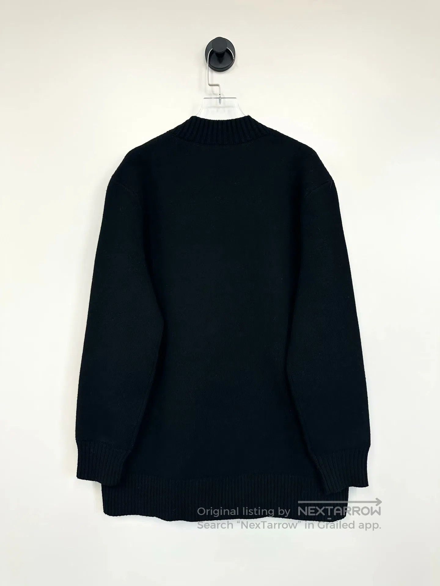 Burberry Burberry Black Deer Printed Logo Knit Wool Cardigan| Size US S / EU 44-46 / 1 - 2 Thumbnail