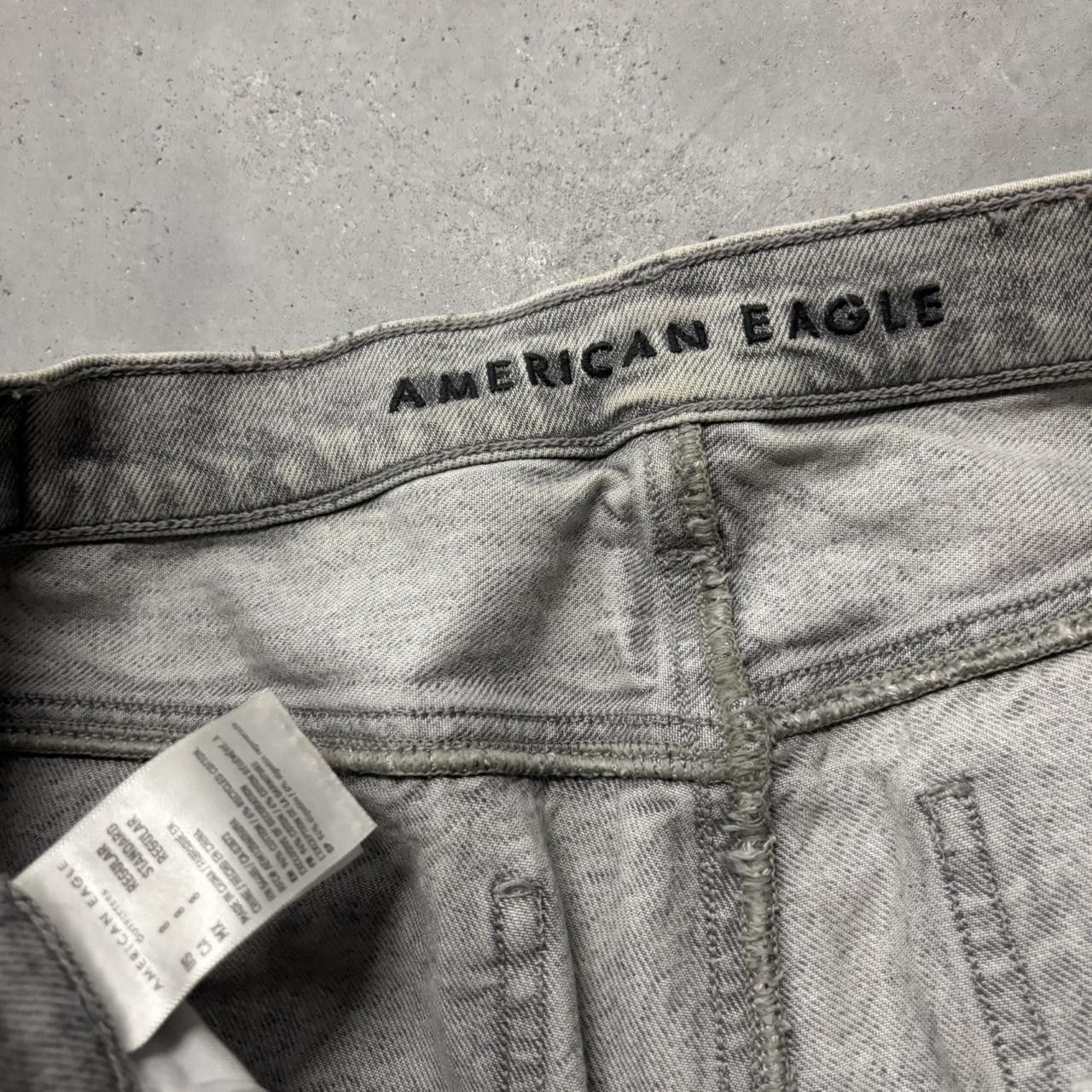 Japanese Brand × Vintage Crazy Vintage Y2K/2000s Grunge Faded Grey Streetwear Distressed Denim Jeans! Size US 30 / EU 46 - 8 Thumbnail