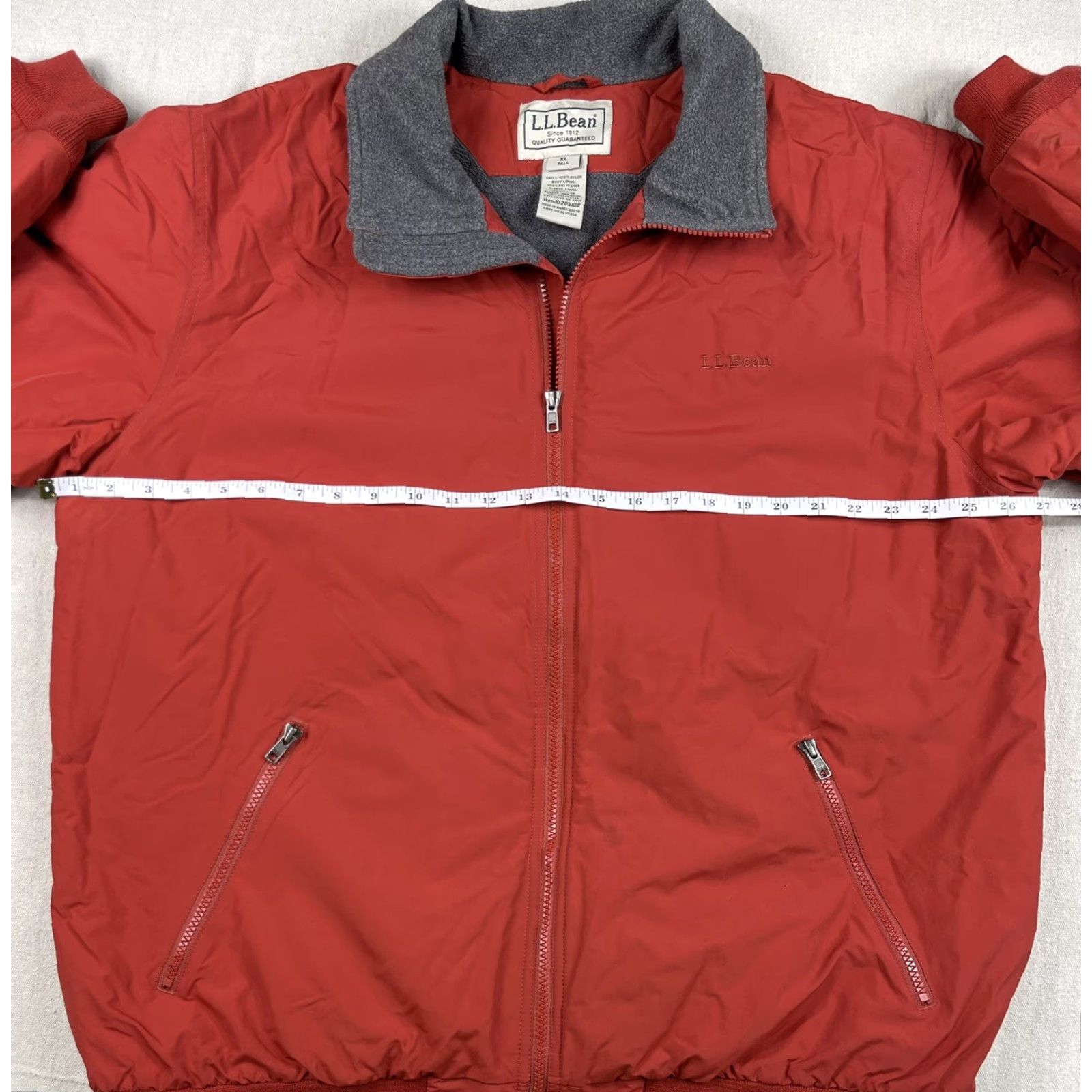 Vintage VINTAGE L.L. Bean Jacket Bomber XL Men Orange Nylon Fleece Lined Windbreaker 90s Ski Size US XL / EU 56 / 4 - 5 Thumbnail