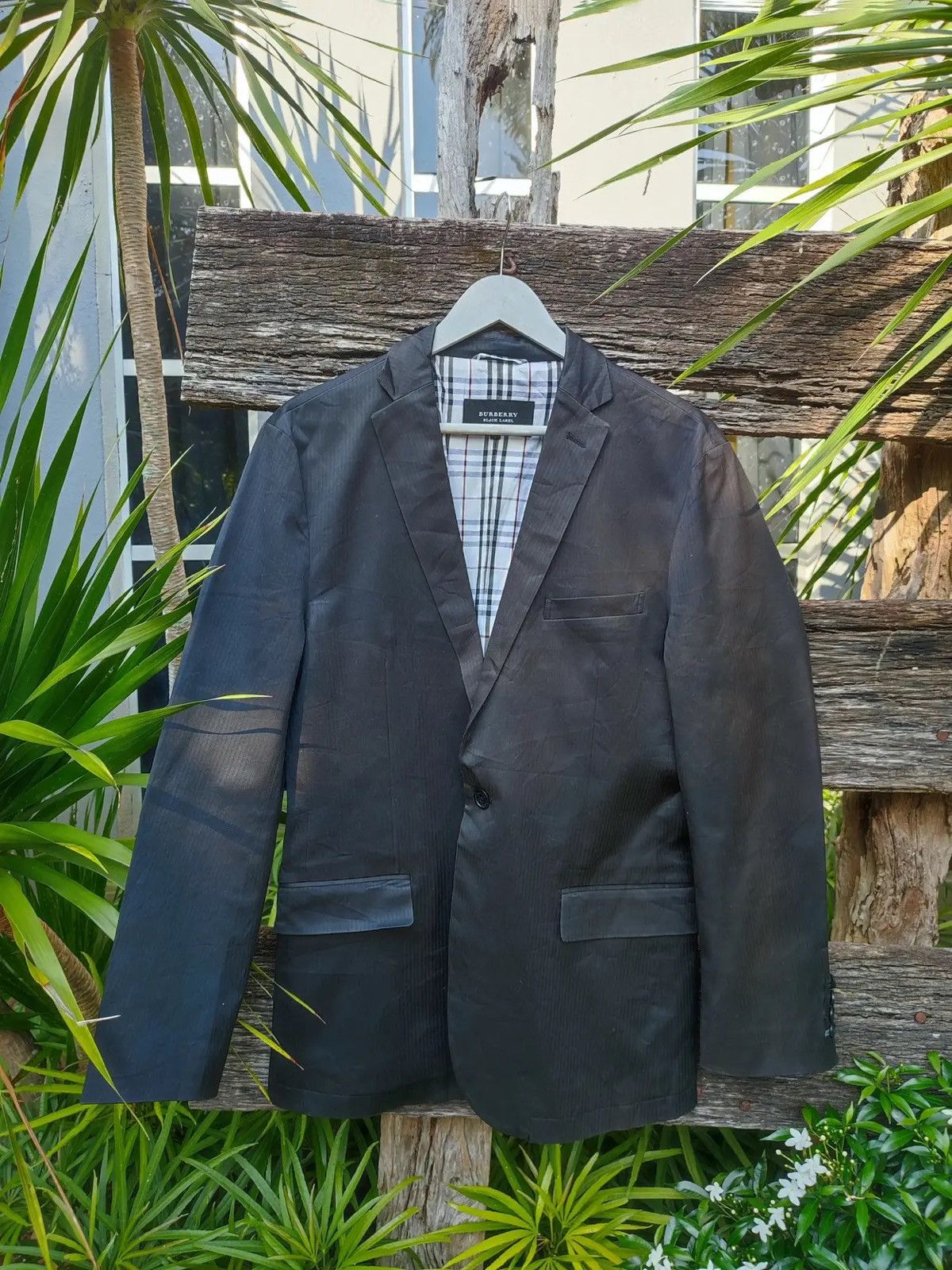 Burberry Burberry Black Label Single-Breasted Blazer – Charcoal Size 38R - 1 Thumbnail