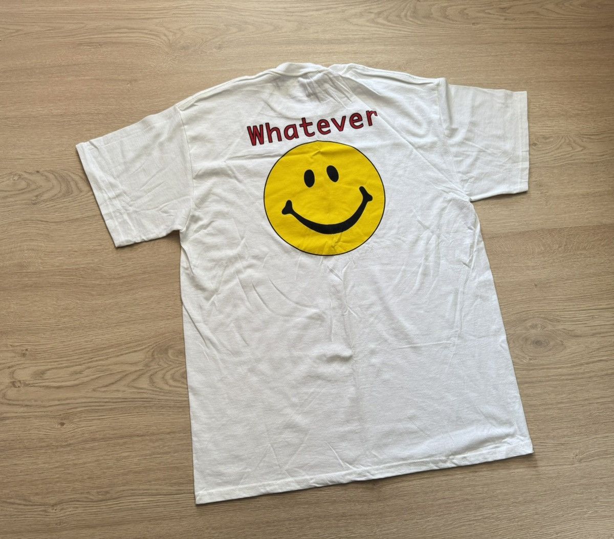 Vintage Vintage 90’s Delta Whatever Smile White T-Shirt Size US L / EU 52-54 / 3 - 4 Thumbnail