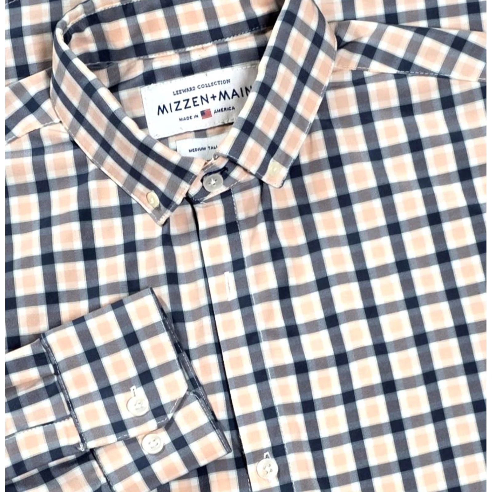 Mizzen+Main Mizzen+Main Leeward Button Up Shirt MT Slim Check Blue Pink Gingham Size US M / EU 48-50 / 2 - 2 Thumbnail