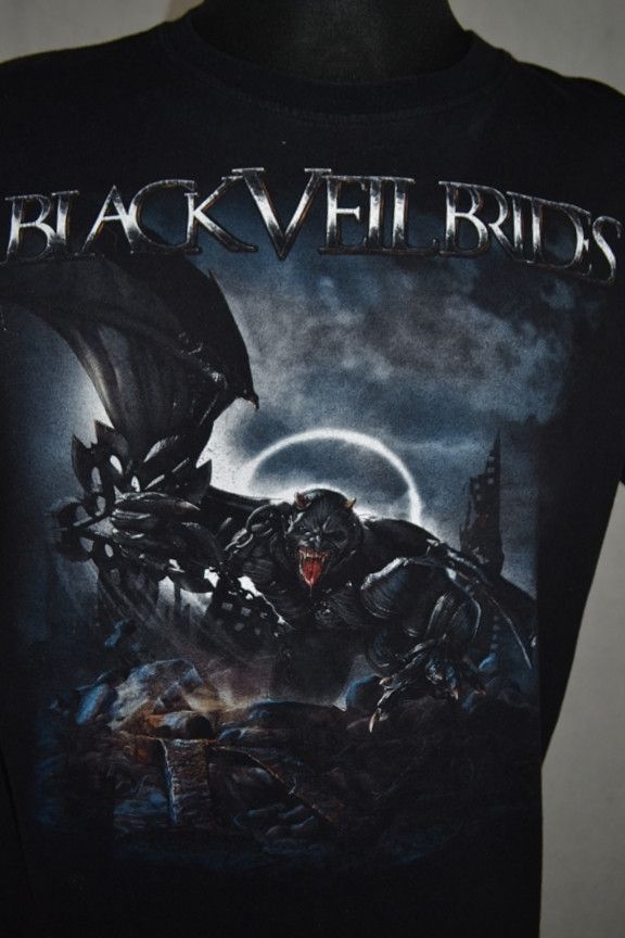 Band Tees × Vintage Black Veil Brides tee t-shirt Size US M / EU 48-50 / 2 - 6 Thumbnail