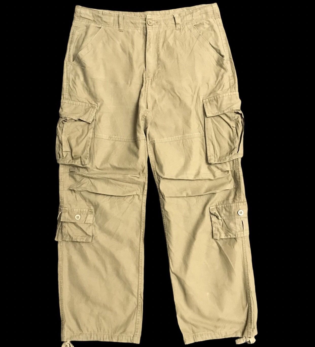 Japanese Brand BAGGY🔥CP312 KTwoHill Japan Military Parachute Cargo Pant Size US 37 - 1 Thumbnail