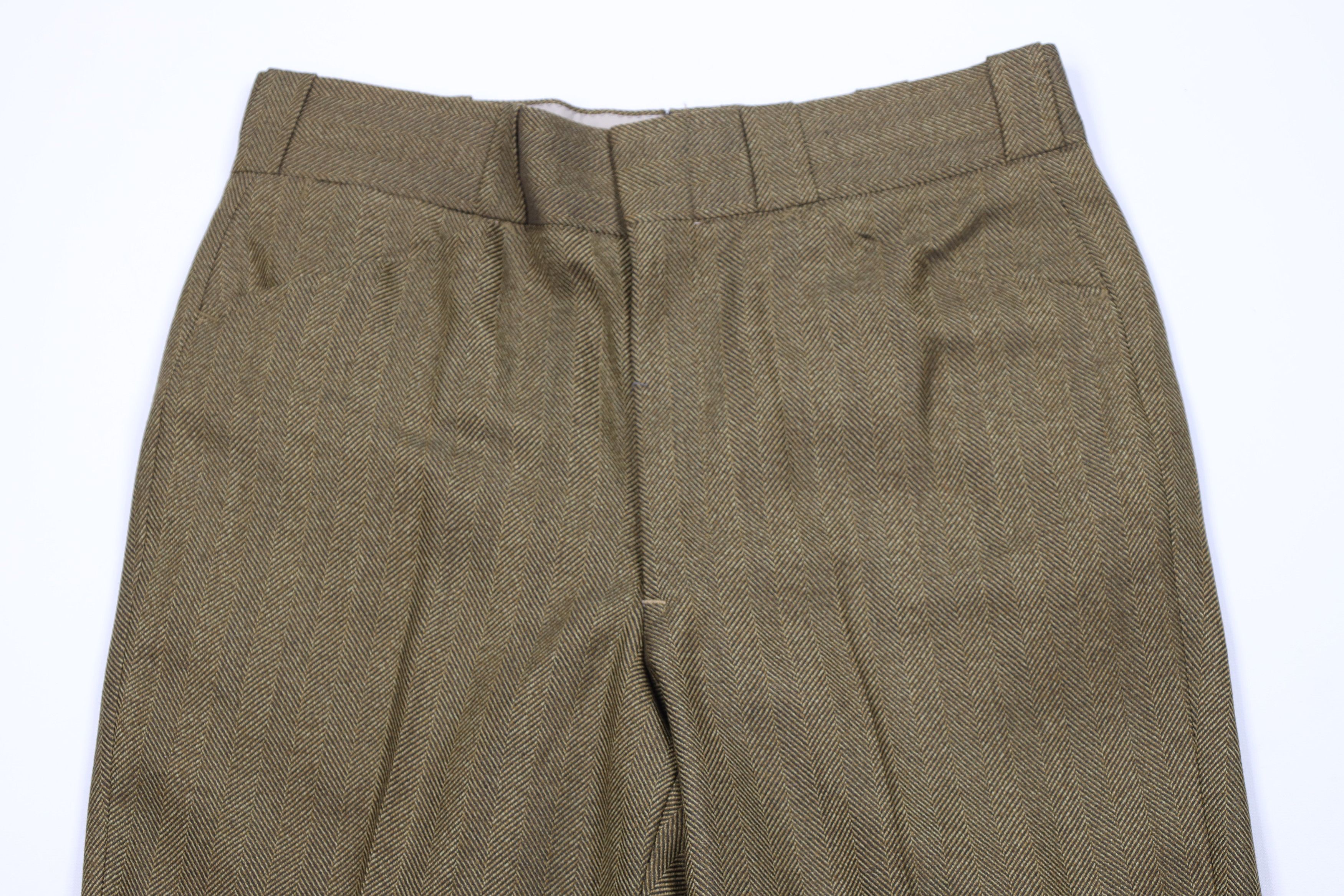 Vintage Vintage 70s Streetwear Herringbone Wide Leg Chino Pants USA Size US 30 / EU 46 - 2 Thumbnail