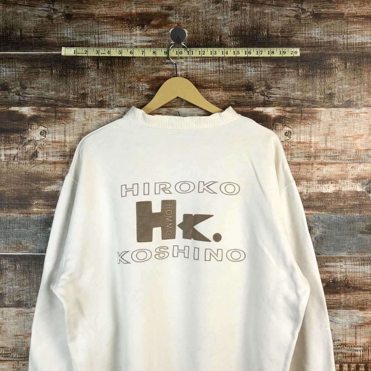 Hiroko Koshino Homme Hiroko Koshino Homme White Sweatshirt #A2289 Size US L / EU 52-54 / 3 - 2 Thumbnail