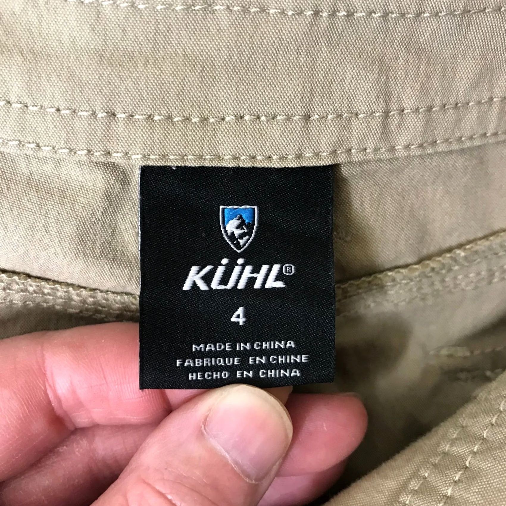 Vintage Kuhl Skirt Cargo Midi Pockets Button Pleated A line Khaki Beige Women Size 4 Series Outdoor Casual Travel Size 27" / US 4 / IT 40 - 7 Thumbnail