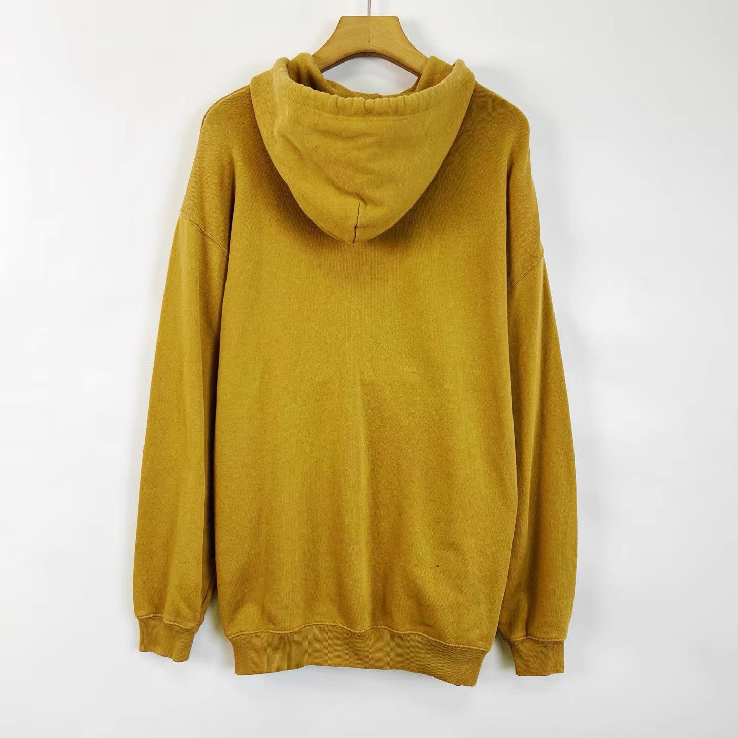 Balenciaga Balenciaga Khaki Wheat Logo Print Hoodie K12 Size US XS / EU 42 / 0 - 2 Thumbnail