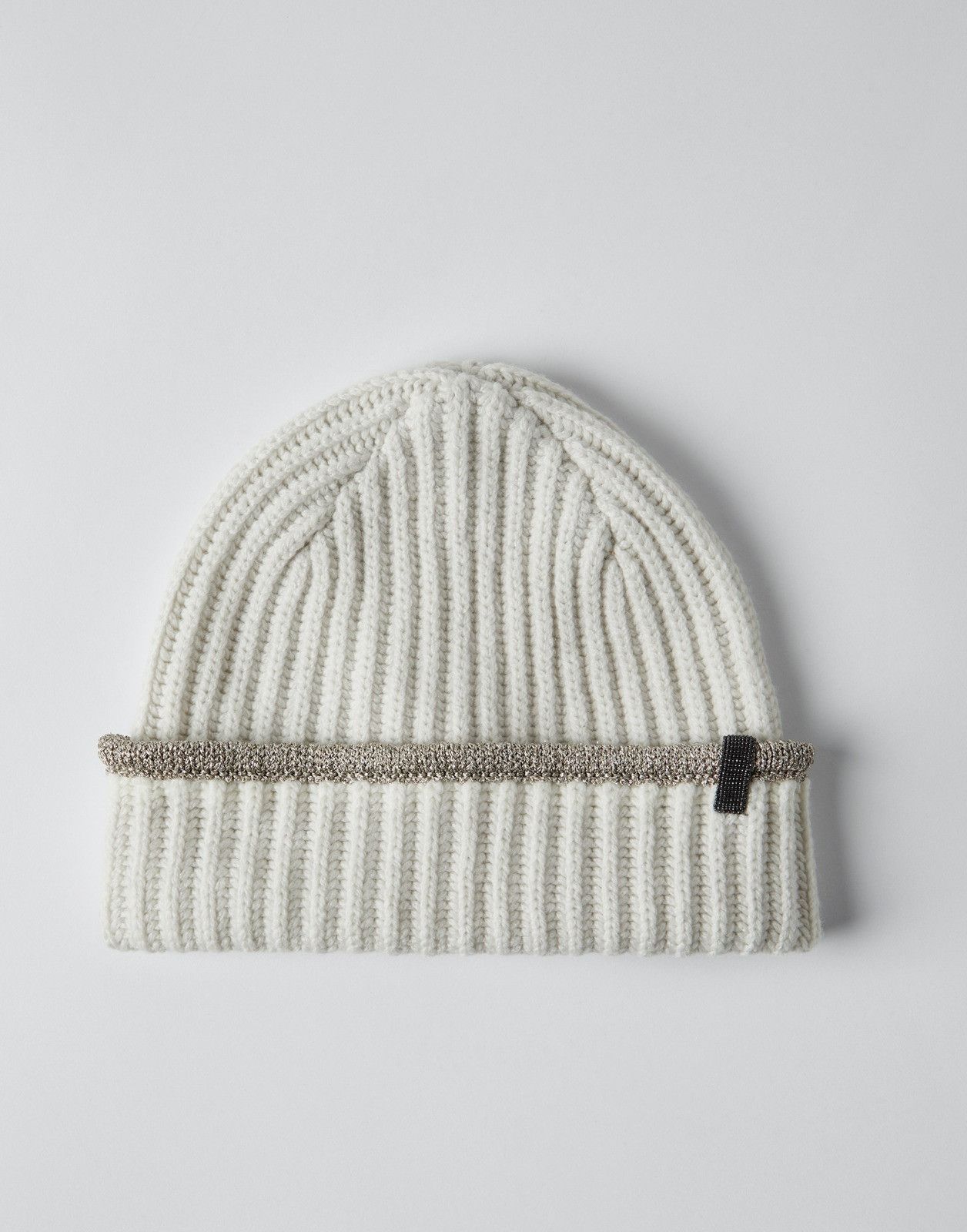 Brunello Cucinelli o1la1rc1a0225 Size: OS / Cashmere Hat / Cap in White Size ONE SIZE - 1 Thumbnail