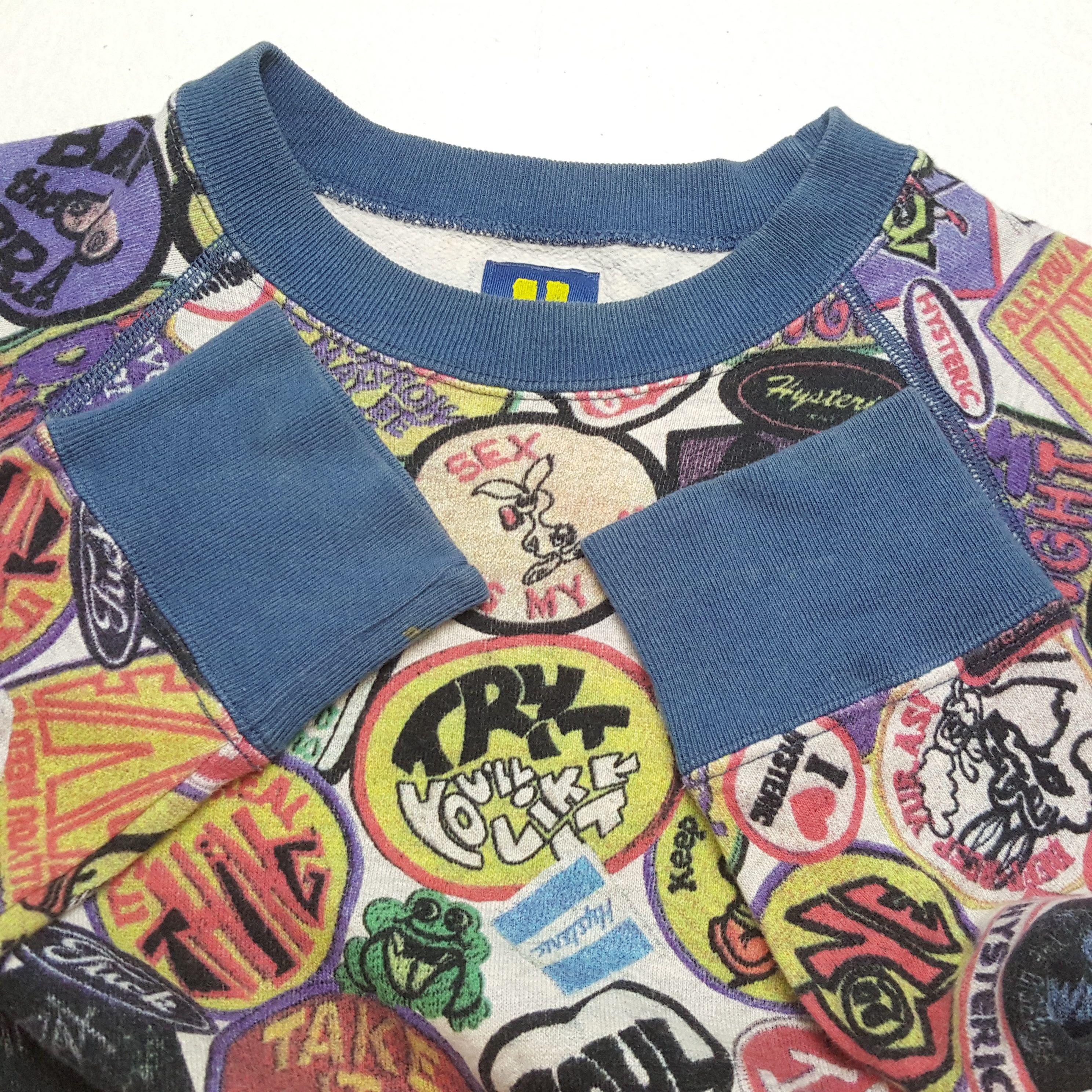 Hysteric Glamour HYSTERIC GLAMOUR Japanese Brand Fullprint Design Sweatshirt Size XS / US 0-2 / IT 36-38 - 8 Thumbnail