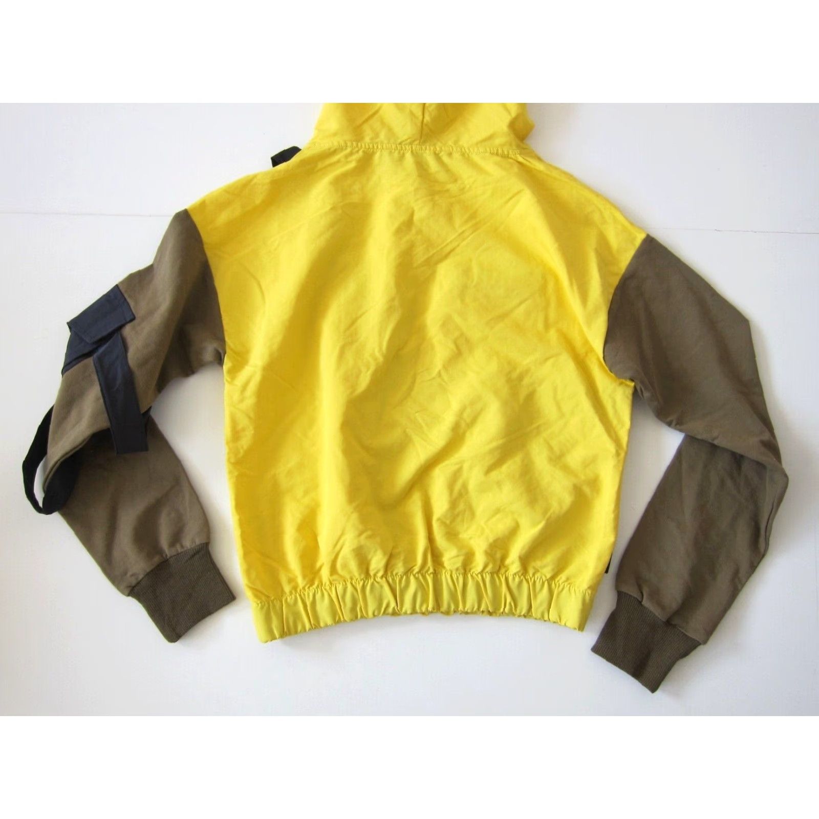Vintage Q Design Lab Windbreaker Jacket XS Adult Women Yellow Pullover Pocket Cotton Blend 50% XS Size XS / US 0-2 / IT 36-38 - 6 Thumbnail