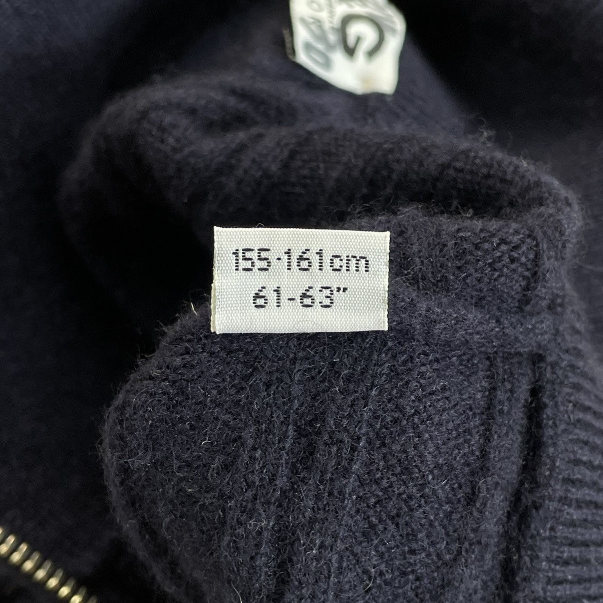 Designer × Dolce & Gabbana Dolce & Gabbana Ribbed Knit Cashmere Navy Zip Sweater Size M / US 6-8 / IT 42-44 - 19 Thumbnail