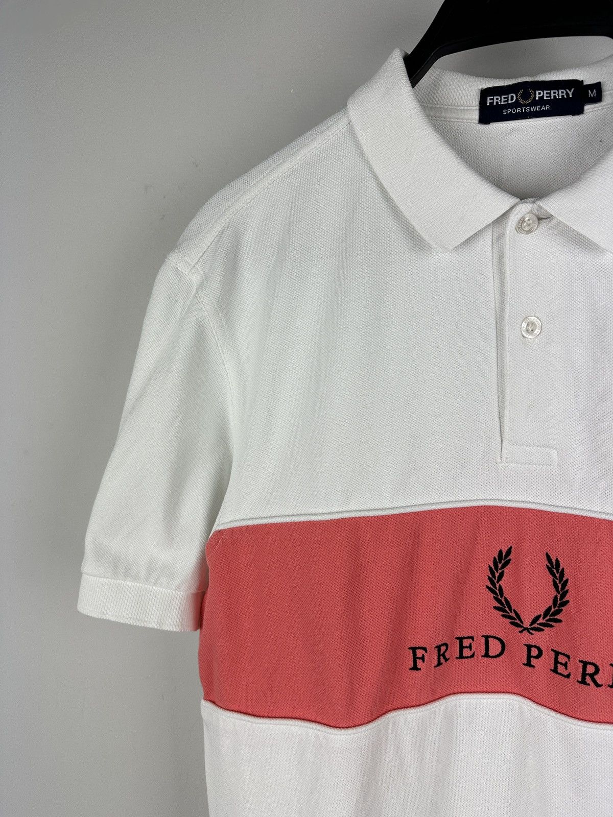 Fred Perry × Vintage Vintage Y2K Fred Perry Big Embroidery Logo Polo T-shirt Size US S / EU 44-46 / 1 - 2 Thumbnail