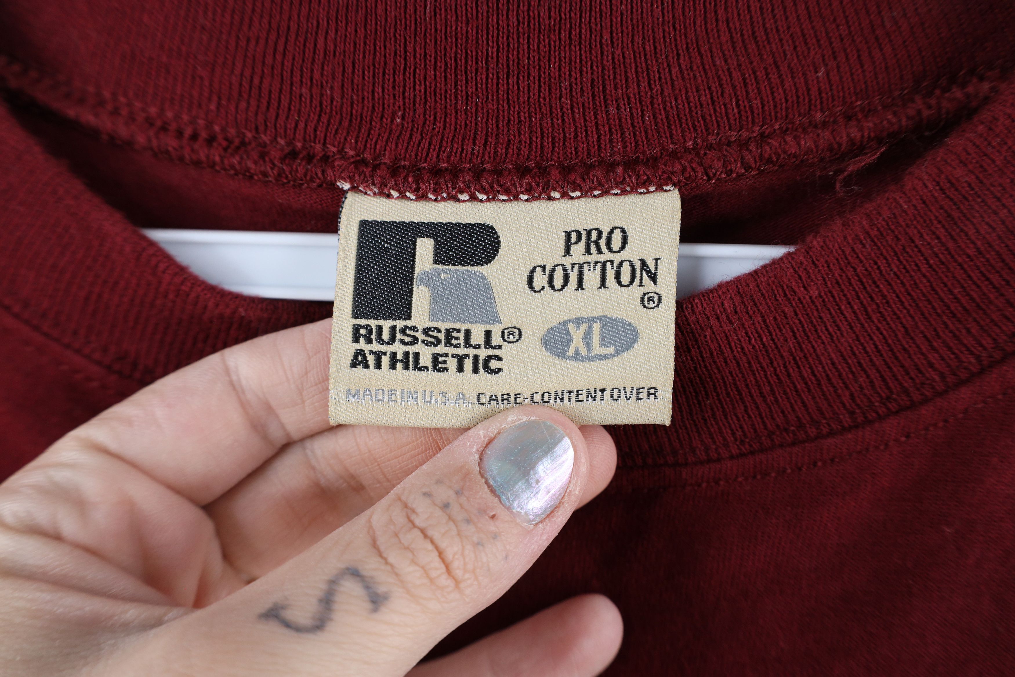 Russell Athletic × Vintage Vintage 90s Russell Athletic Striped Long Sleeve T-Shirt USA Size US XL / EU 56 / 4 - 8 Thumbnail