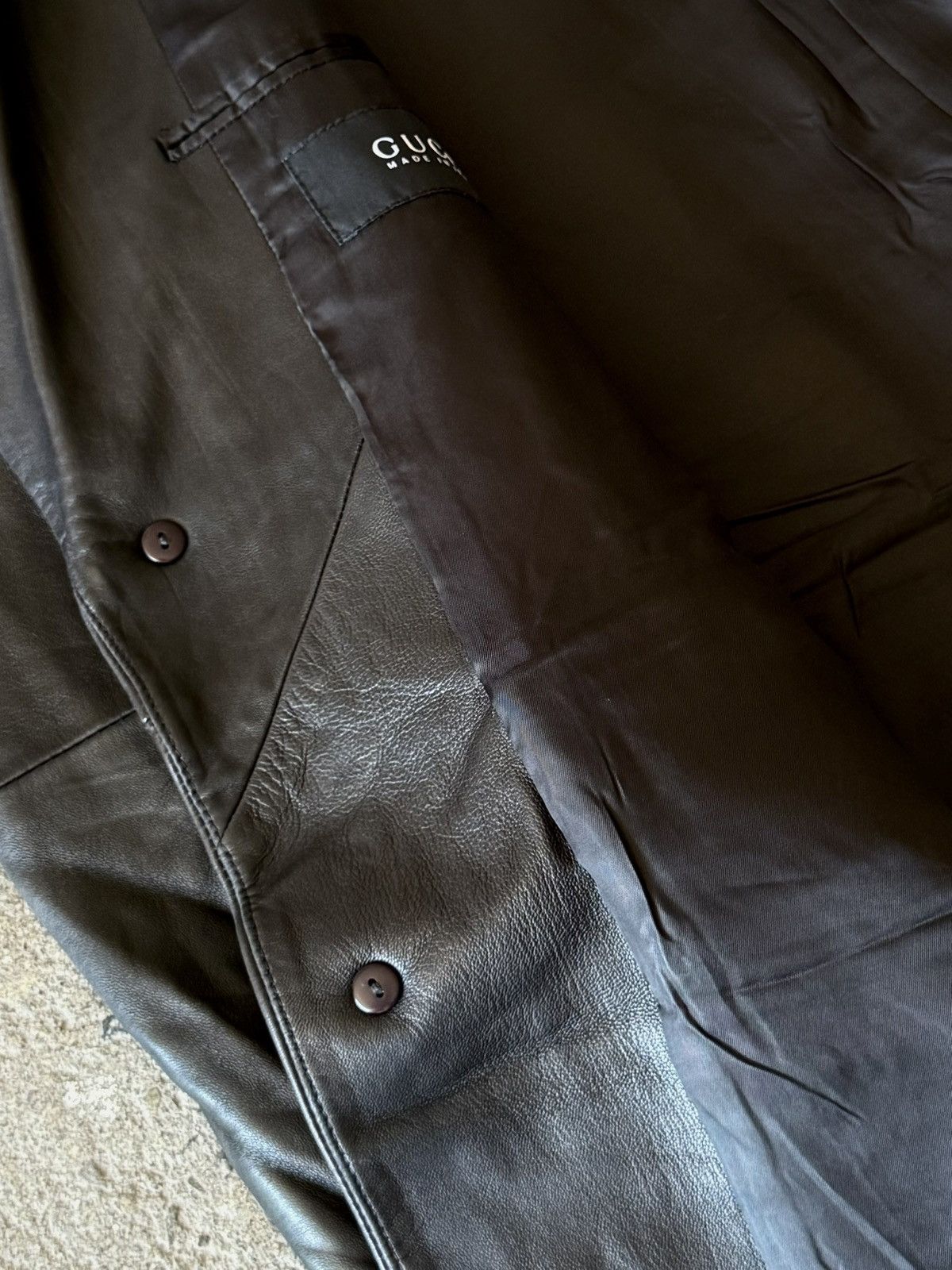 Gucci × Tom Ford Archive Gucci - Tom Ford - Lamb Skin - Leather Coat Size US M / EU 48-50 / 2 - 11 Thumbnail