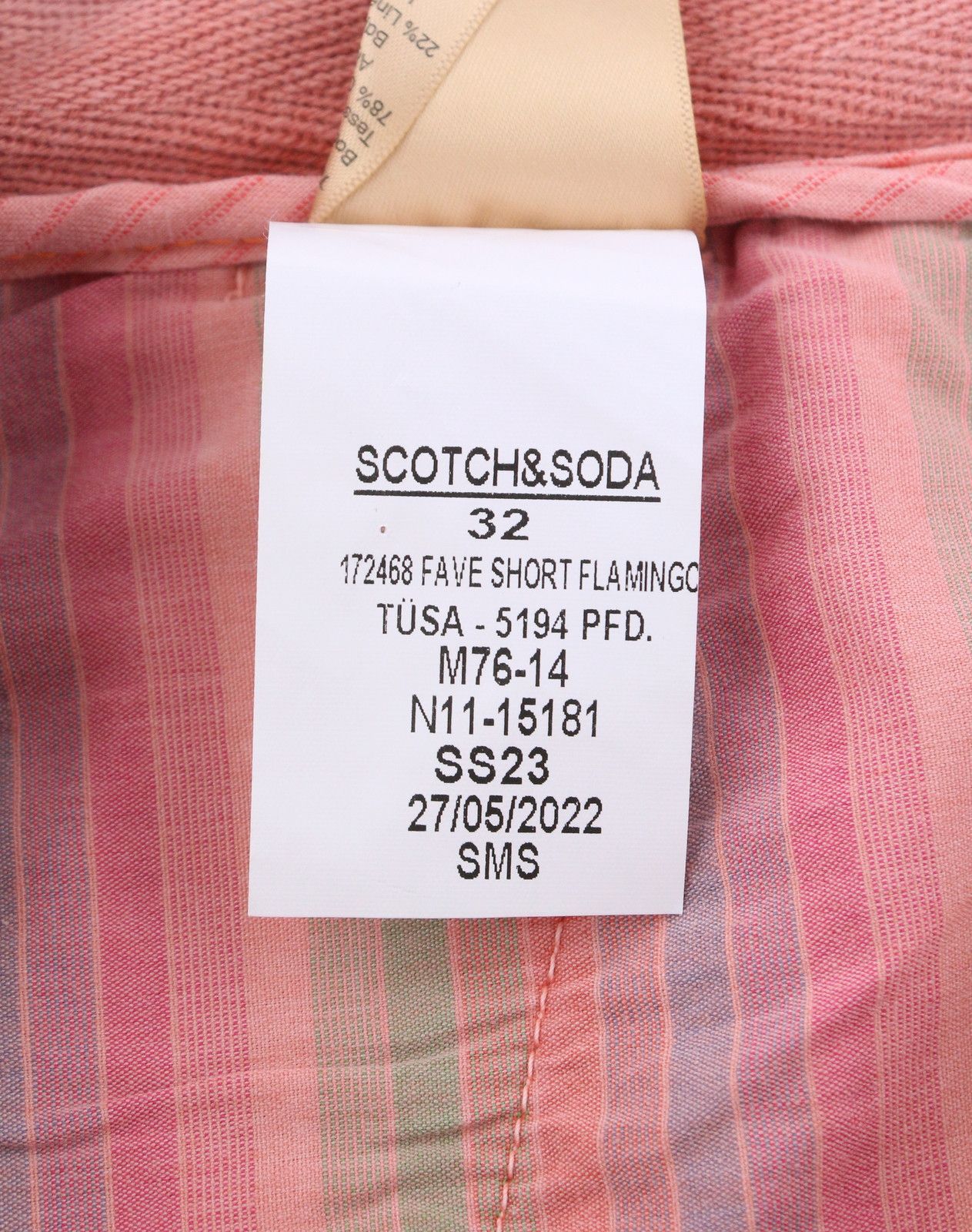 Scotch & Soda FAVE W32 Pink Flamingo Linen Blend Regular 91022 Size US 32 / EU 48 - 5 Thumbnail