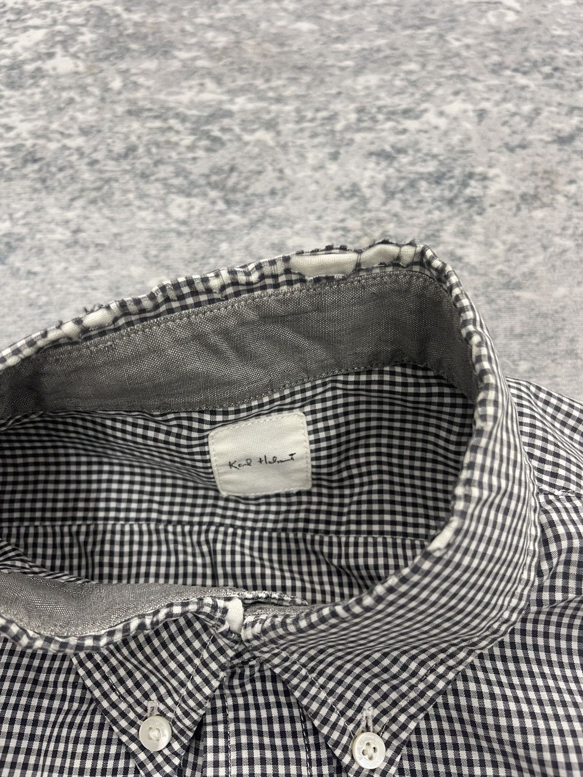 Karl Helmut Karl Helmut Lang Pink House Stripe Shirt Distressed Size US M / EU 48-50 / 2 - 11 Thumbnail