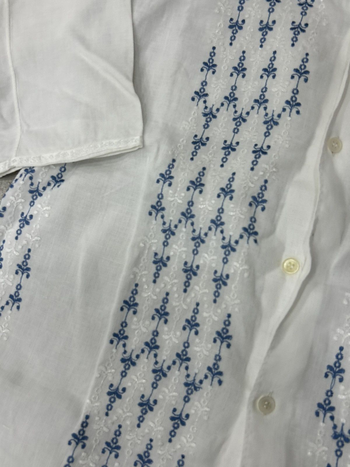 Comme des Garcons Short-sleeved shirt Comme des Garçons Shirt [Embroidered - Preloved - Unisex] Size US L / EU 52-54 / 3 - 5 Thumbnail