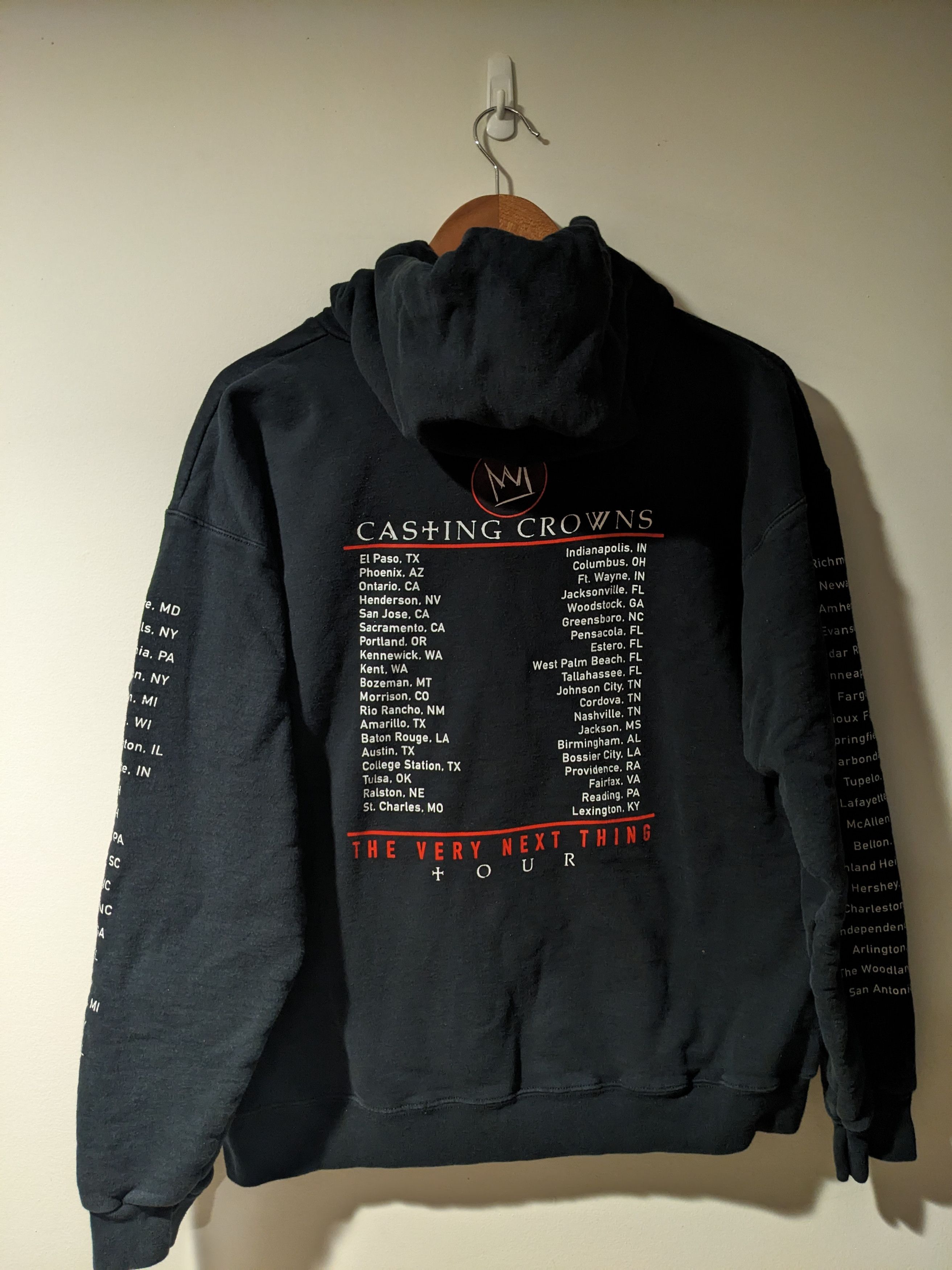 Band Tees × Hanes × Vintage Vintage Casting Crowns The Very Next Thing Tour Hoodie Size US M / EU 48-50 / 2 - 7 Thumbnail