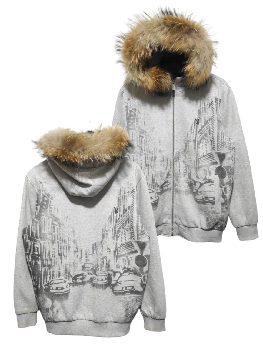 Playboy Playboy Zip Fur Hoodie LGB style Size US L / EU 52-54 / 3 - 2 Thumbnail