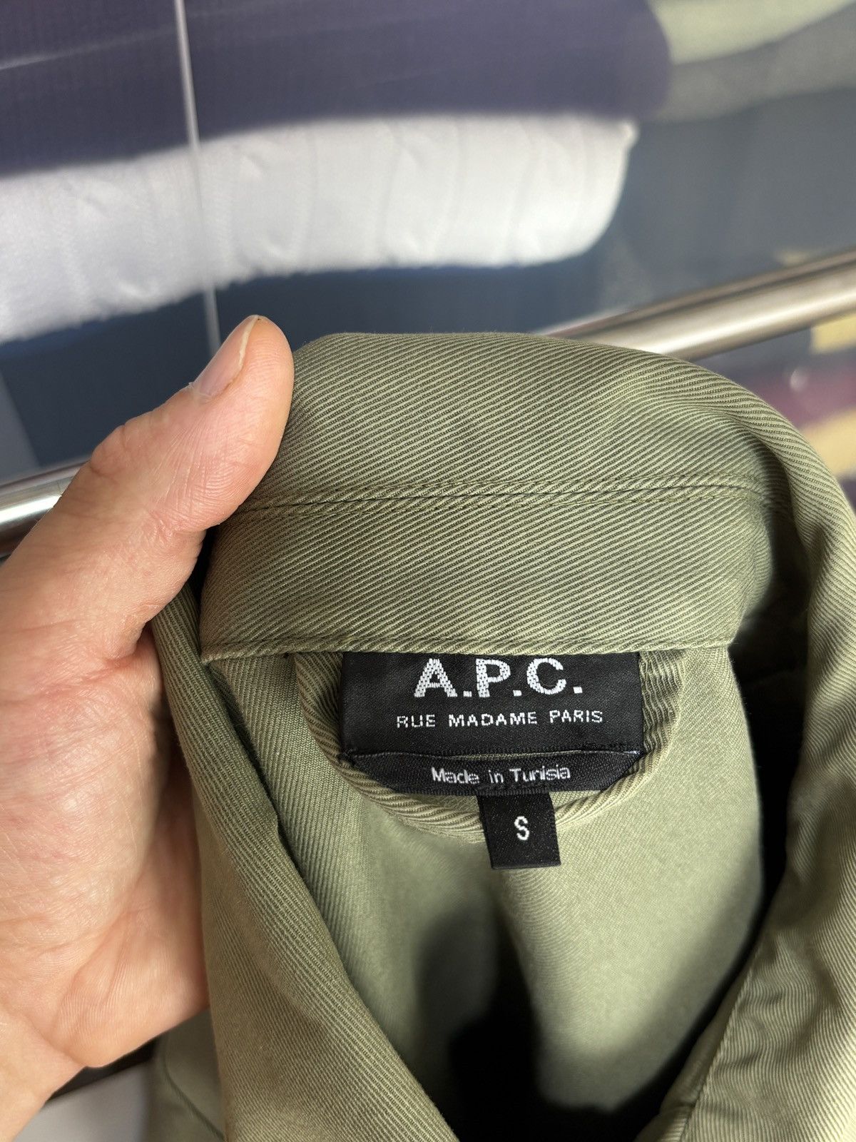 A.P.C. A.P.C. Army Military Buttoned Vintage Work Jacket Size US S / EU 44-46 / 1 - 9 Thumbnail