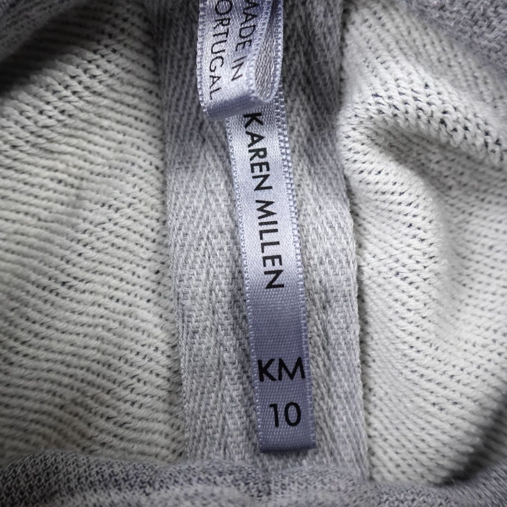 Karen Millen Karen Millen Sweater Womens 10 Gray Heather Zip Cowl Turtle Sweatshirt Jacket Shirt Size L / US 10 / IT 46 - 3 Thumbnail