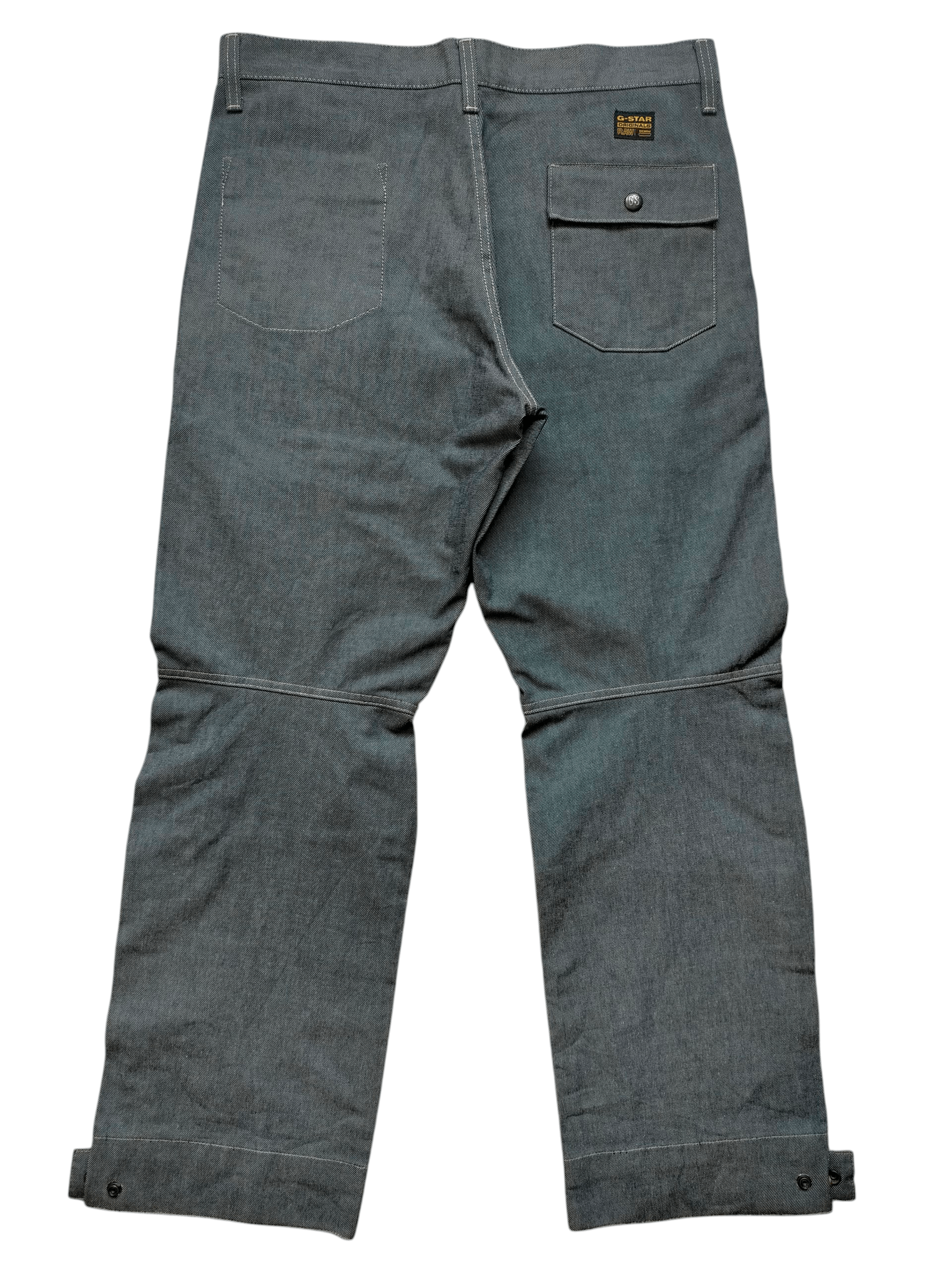 G-Star G-Star Raw Denim Silver Single Pocket Rider Denim Pants Size US 36 / EU 52 - 1 Thumbnail