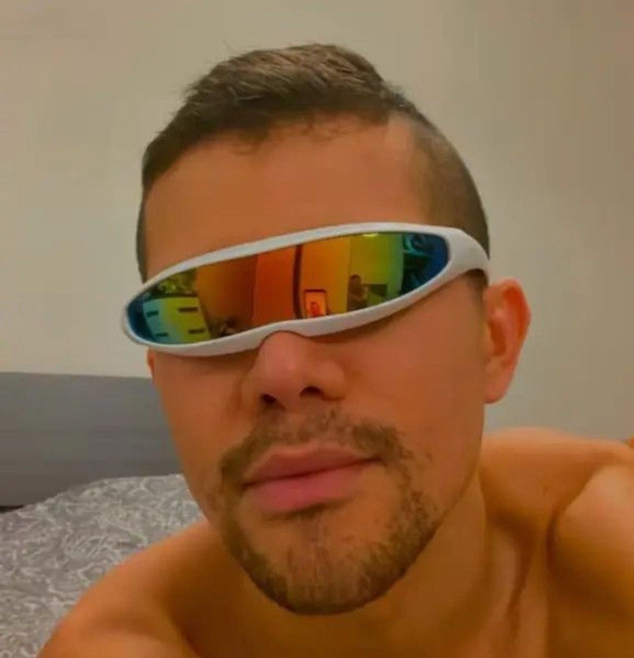 Other Futuristic Narrow Cyclops Visor Sunglasses Size ONE SIZE - 4 Thumbnail