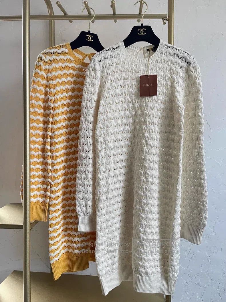 Loro Piana Loro Piana White knit dress Size XS / US 0-2 / IT 36-38 - 1 Thumbnail