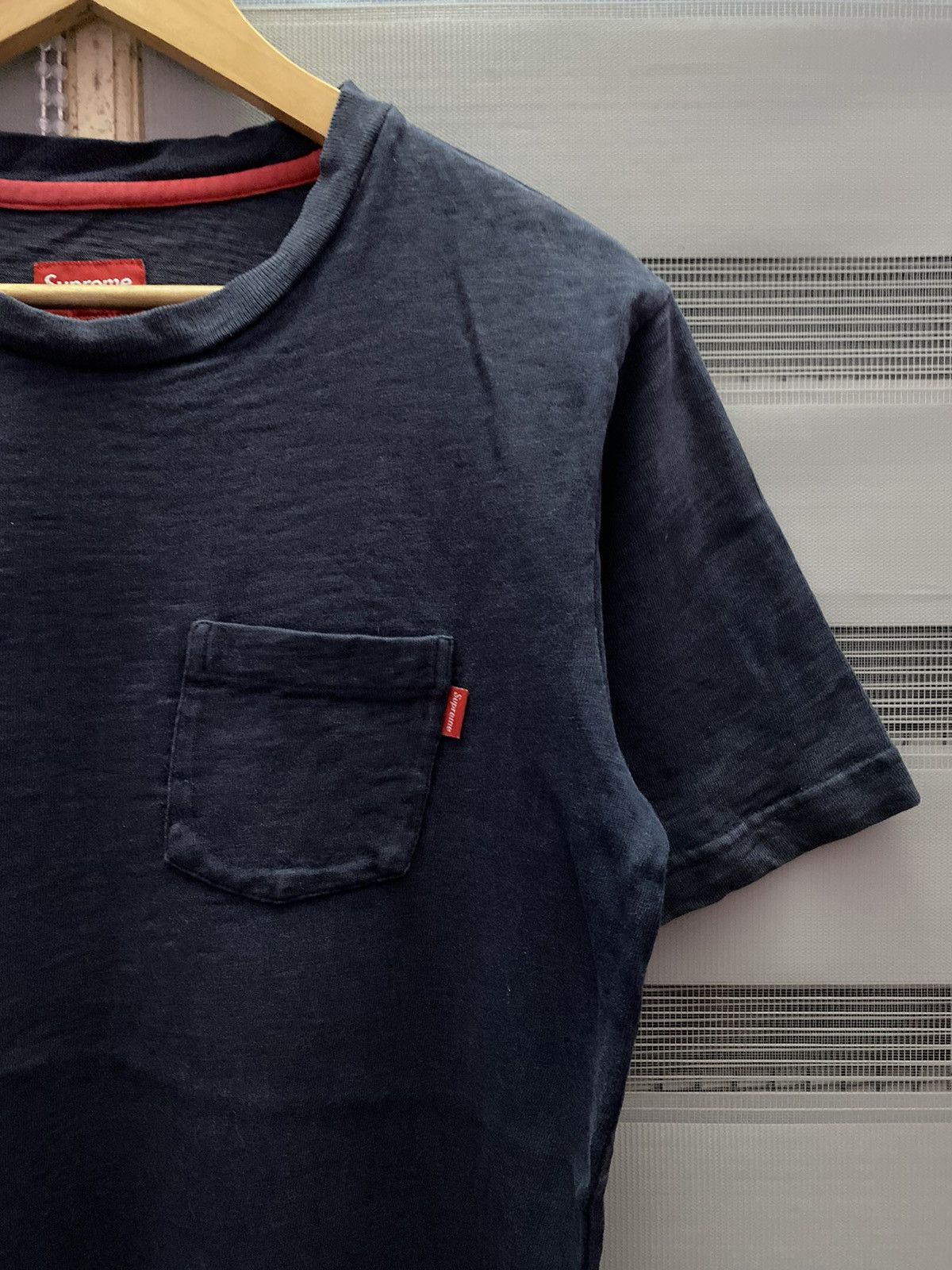 Supreme Supreme Plain Pocket T Shirt Grey 2013 Size US S / EU 44-46 / 1 - 2 Thumbnail
