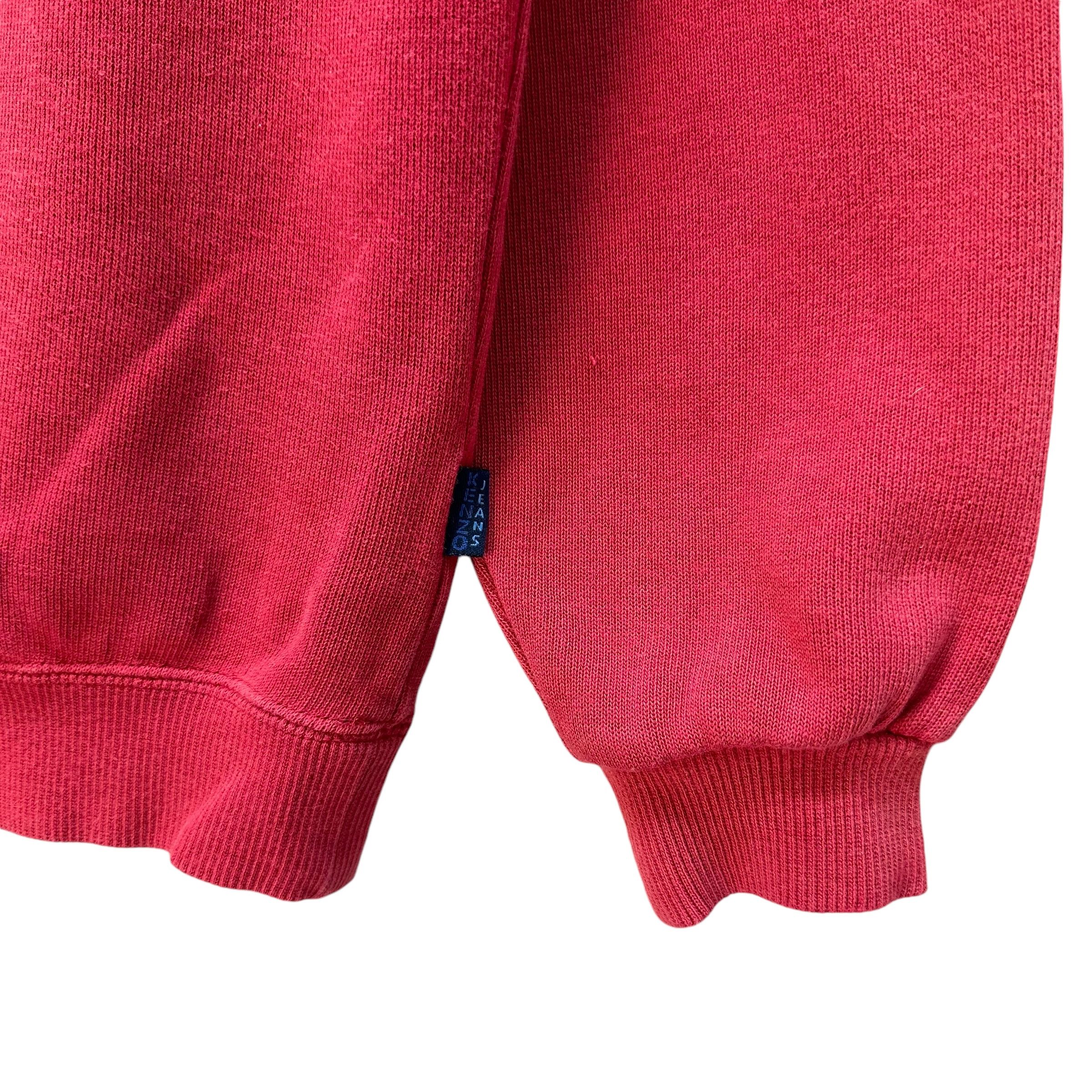 Kenzo KENZO JEANS Embroidery Big Logo Red Sweatshirts #A53-1232 Size US M / EU 48-50 / 2 - 8 Thumbnail