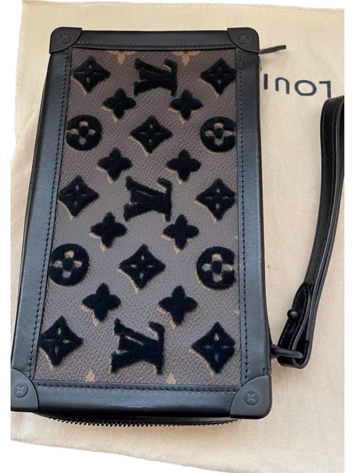 Louis Vuitton Louis Vuitton Virgil Abloh Soft Trunk Clutch Velvet Monogram Size ONE SIZE - 2 Thumbnail
