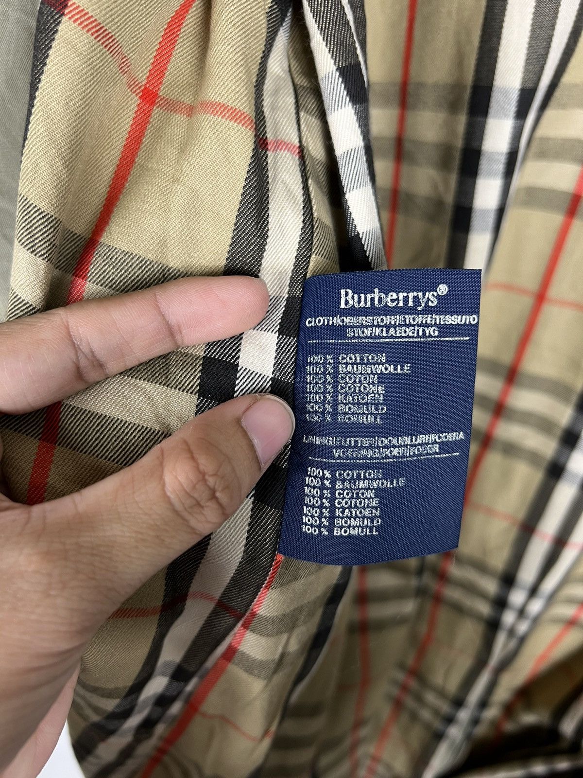Burberry 🔥 BURBERRYS NOVA CHECK LINING TRENCH COAT MADE IN ENGLAND Size US S / EU 44-46 / 1 - 15 Thumbnail