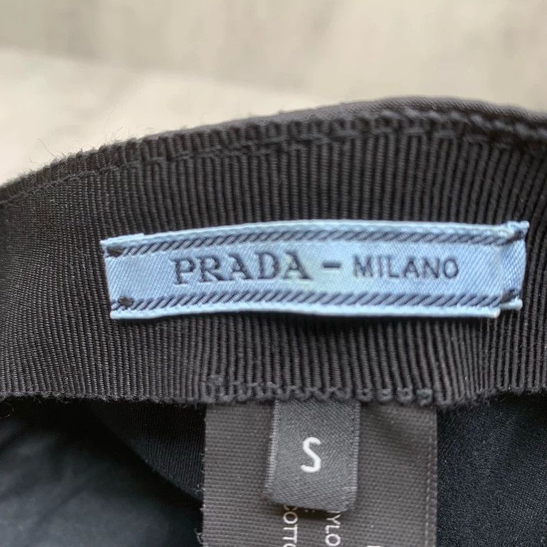 Prada Prada Black Baseball Cap with Dust Bag -2505 Size ONE SIZE - 8 Thumbnail