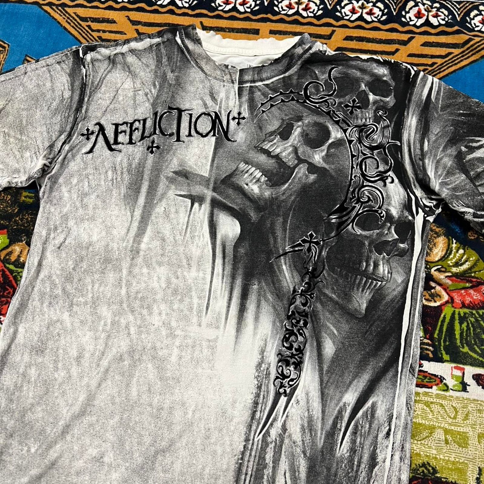 Affliction Affliction skull tshirt size medium grunge skater tapout y2k Size US M / EU 48-50 / 2 - 5 Thumbnail