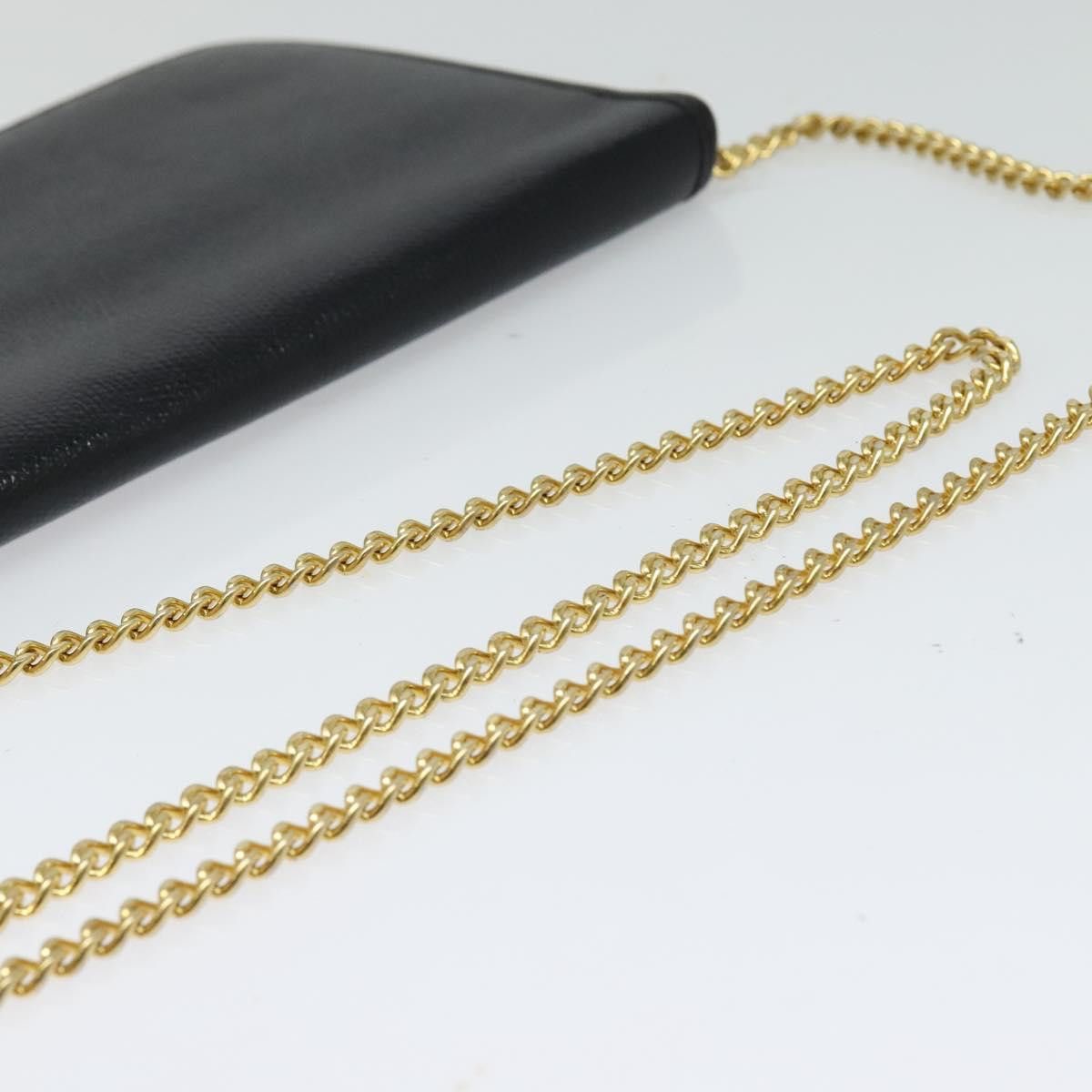Dior DIOR Chain Shoulder Bag Leather Navy Gold Size ONE SIZE - 7 Thumbnail