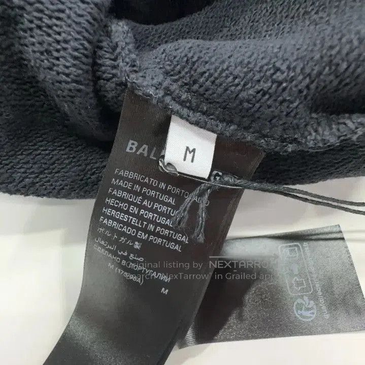 Balenciaga Balenciaga Men's Distressed Pocket Hoodie. Size US M / EU 48-50 / 2 - 4 Thumbnail