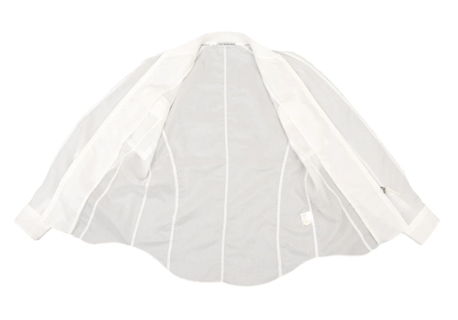 Issey Miyake Zip-up Ripstop Shirt Blouson in White, Size M Size US M / EU 48-50 / 2 - 10 Thumbnail