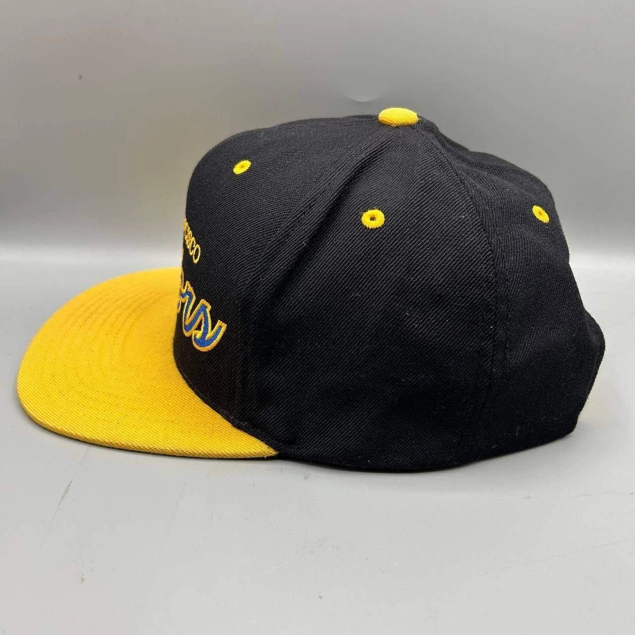 Mitchell & Ness Golden State Warriors GSW Hat Men NBA Snap Back Cap Wool Size ONE SIZE - 8 Thumbnail