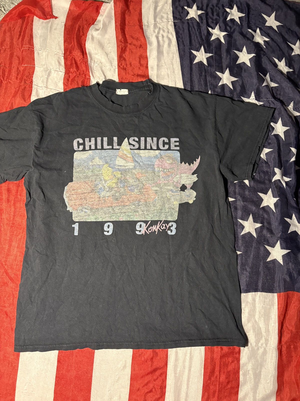 Vintage 🔥 trashed vintage t-shirt made in usa 1993 Size US M / EU 48-50 / 2 - 1 Thumbnail