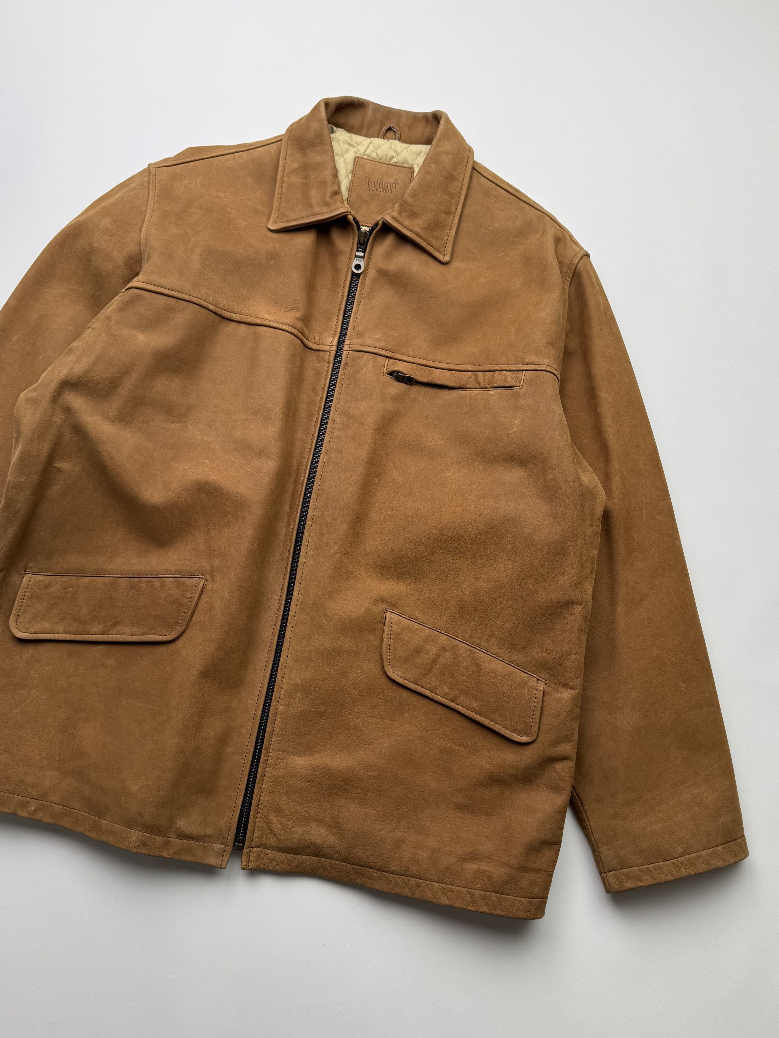 Japanese Brand Vintage Leather Bomber Jacket B135(V174)E2 Size US XXL / EU 58 / 5 - 3 Thumbnail