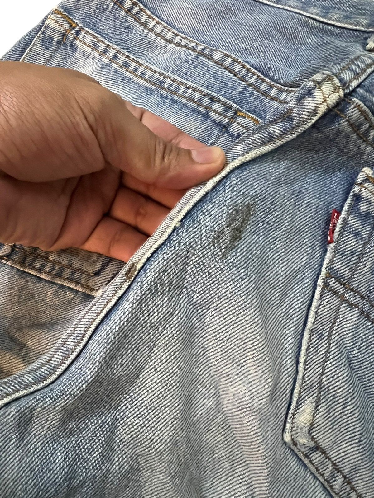 Levi's Vintage Levis 501 Distressed Faded Dirty Jean Size US 28 / EU 44 - 17 Thumbnail