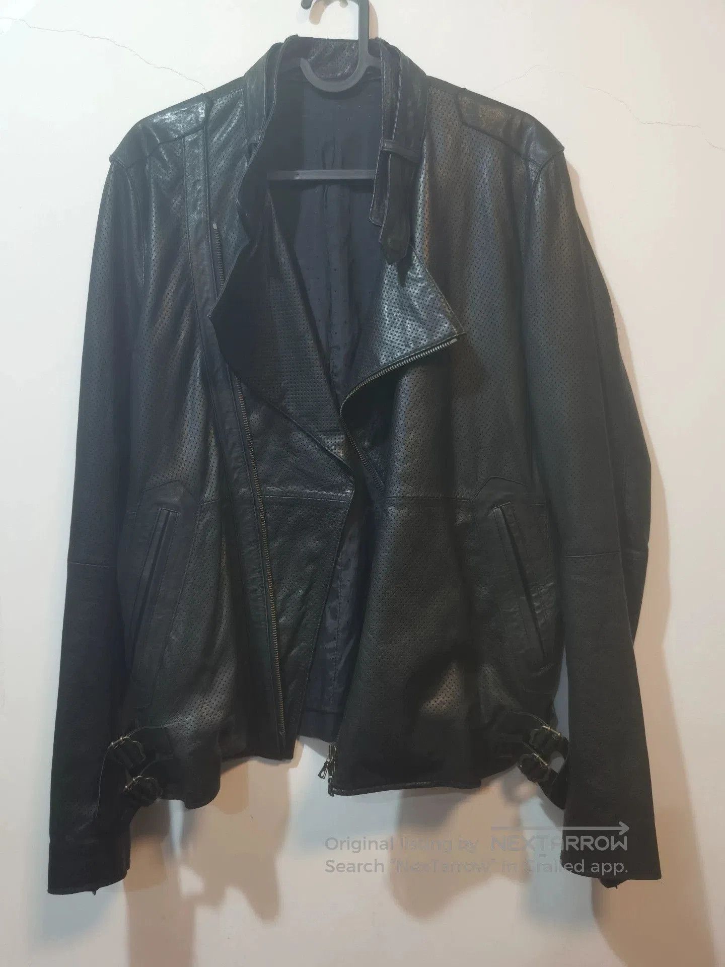 Japanese Brand vintage rico leather motorcycle jacket. Size US M / EU 48-50 / 2 - 4 Thumbnail