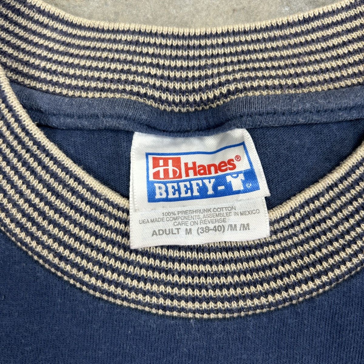 Hanes × Vintage 1990s Hanes Ringer Collar Size US M / EU 48-50 / 2 - 5 Thumbnail