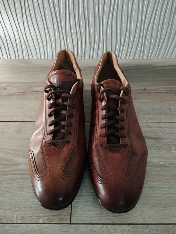 Santoni Santoni sneakers size 8 shoes 43 brown leather formal Size US 10 / EU 43 - 3 Thumbnail