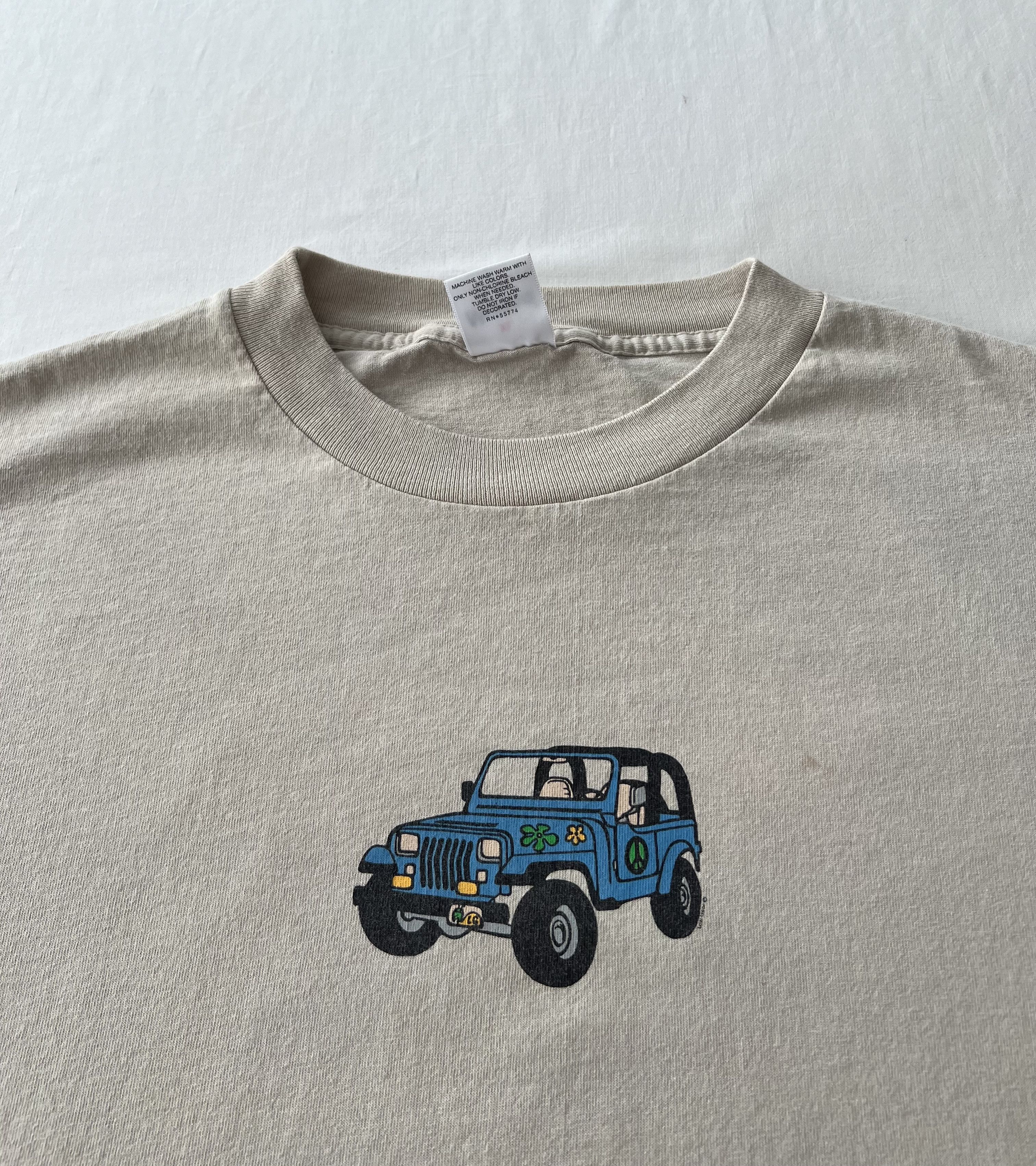 Vintage Vintage 90s Jeep Live The Life You Love Peace Hippy Promo Size US XL / EU 56 / 4 - 3 Thumbnail