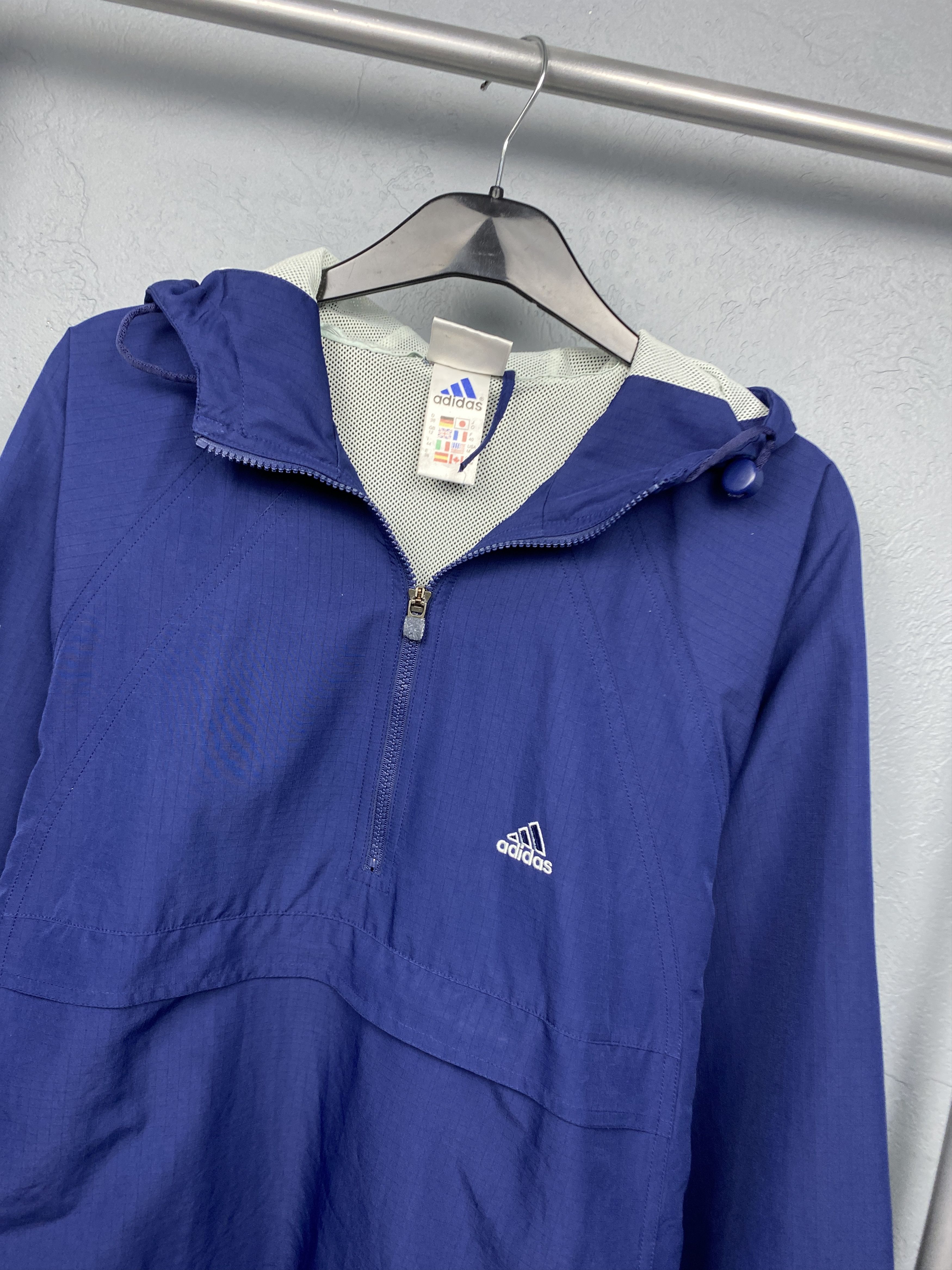 Adidas × Vintage Adidas 90s Vintage Mens Anorak Jacket Size US M / EU 48-50 / 2 - 2 Thumbnail