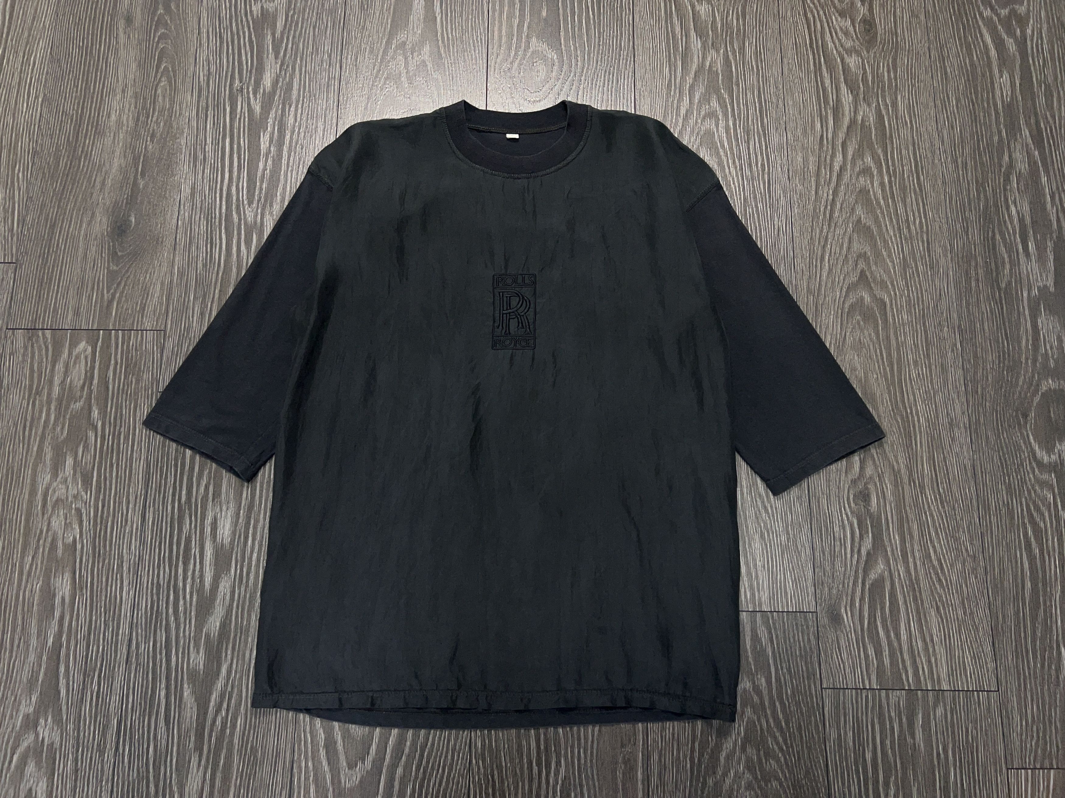 Other ROLLS ROYCE Embroidery Logo Black T Shirt Top 3/4 Sleeve Size S / US 4 / IT 40 - 1 Thumbnail