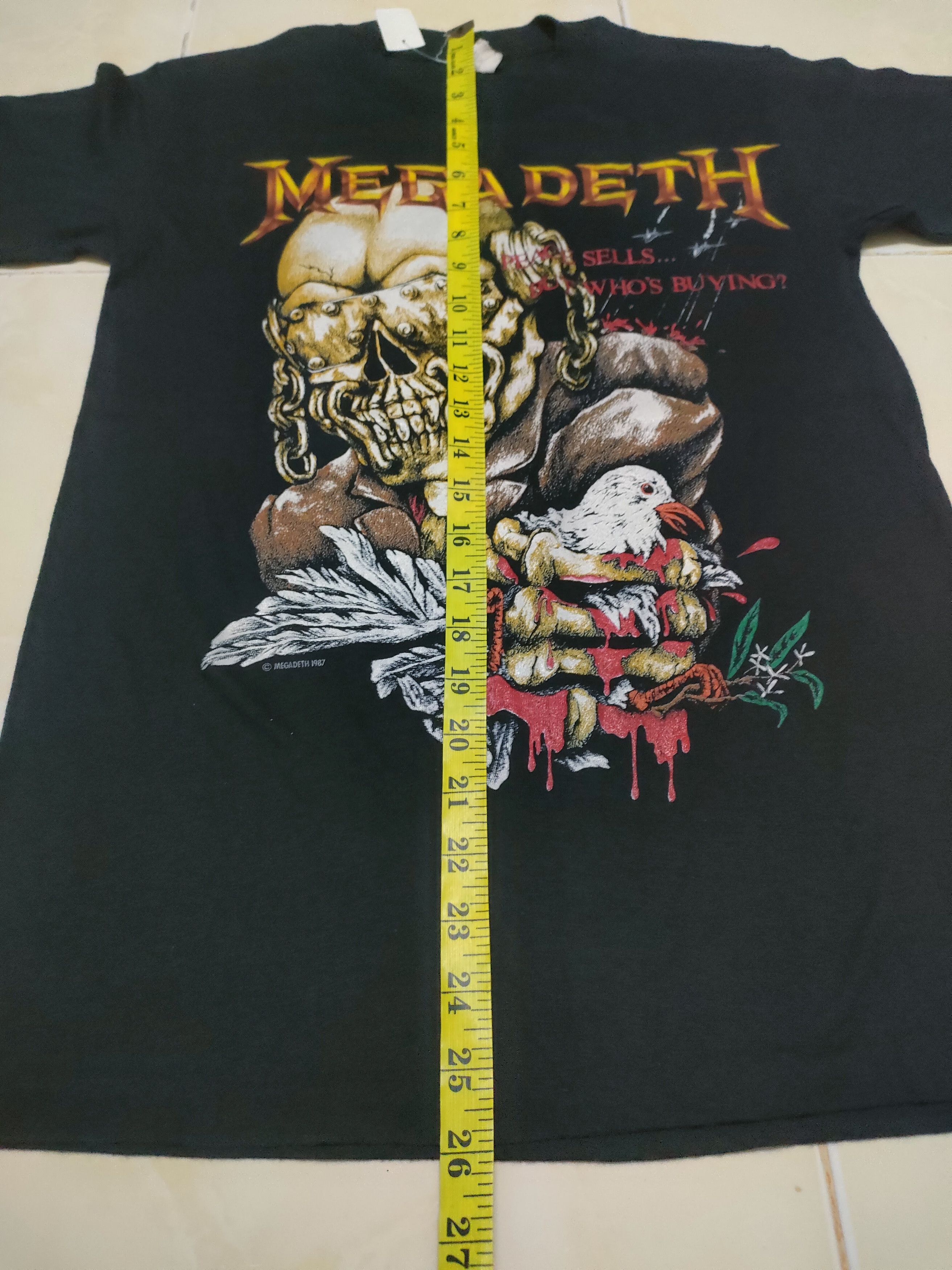Band Tees × Megadeth × Vintage Vintage Megadeth Band Rock Tee 7/20 Size US M / EU 48-50 / 2 - 8 Thumbnail